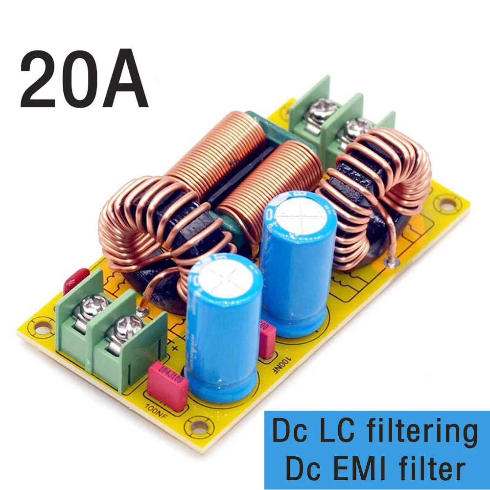 10А 20A DC50V DC LC фильтр электромагнитных помех EMI, двухсторонний фильтр FR4, стекловолоконная плата, фильтр источника питания постоянного тока
10А 20A DC50V DC LC фильтр электромагнитных помех EMI, двухсторонний фильтр FR4, стекловолоконная плата, фильтр источника питания постоянного тока