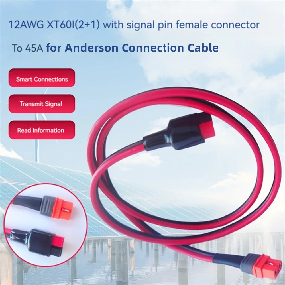 For Anderson Connection Cable Cord Adapter Extension Cable 12AWG XT60I (2+1) with Signal Pins Female Port Connector Cable Kit
For Anderson Connection Cable Cord Adapter Extension Cable 12AWG XT60I (2+1) with Signal Pins Female Port Connector Cable Kit