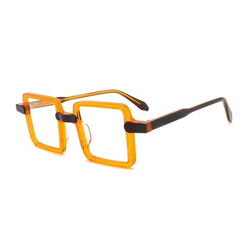 

Candy Color Acetate Square Eyeglass Frames Men Personalized Embellish Prescription Optical Glasses Women Myopia Reading Eyewear