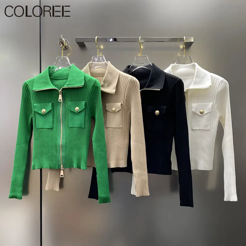 Luxury Designers Winter Clothes Women 2023 Vintage Turn-down Collar Jacket Female White Black Green Knitted Cardigan Mujer
Luxury Designers Winter Clothes Women 2023 Vintage Turn-down Collar Jacket Female White Black Green Knitted Cardigan Mujer