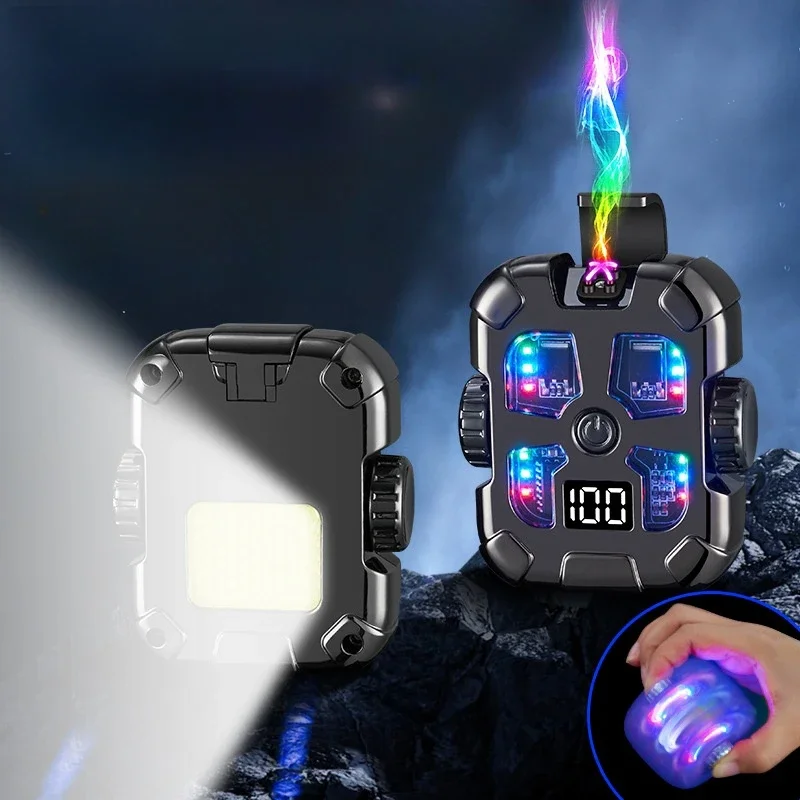 Dual Electric Arc Fingertip Gyro USB Rechargeable Lighter Windproof Digital Power Display Lighter with Lighting Creative Gift
Dual Electric Arc Fingertip Gyro USB Rechargeable Lighter Windproof Digital Power Display Lighter with Lighting Creative Gift