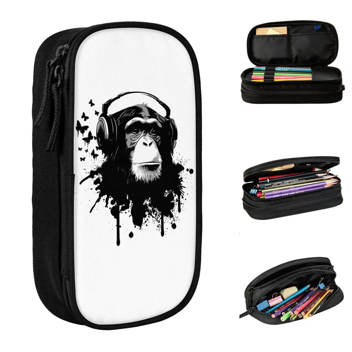 Monkey Business Pen Box Double Layer Large Capacity Office Accessories Pencilcase Gift
Monkey Business Pen Box Double Layer Large Capacity Office Accessories Pencilcase Gift