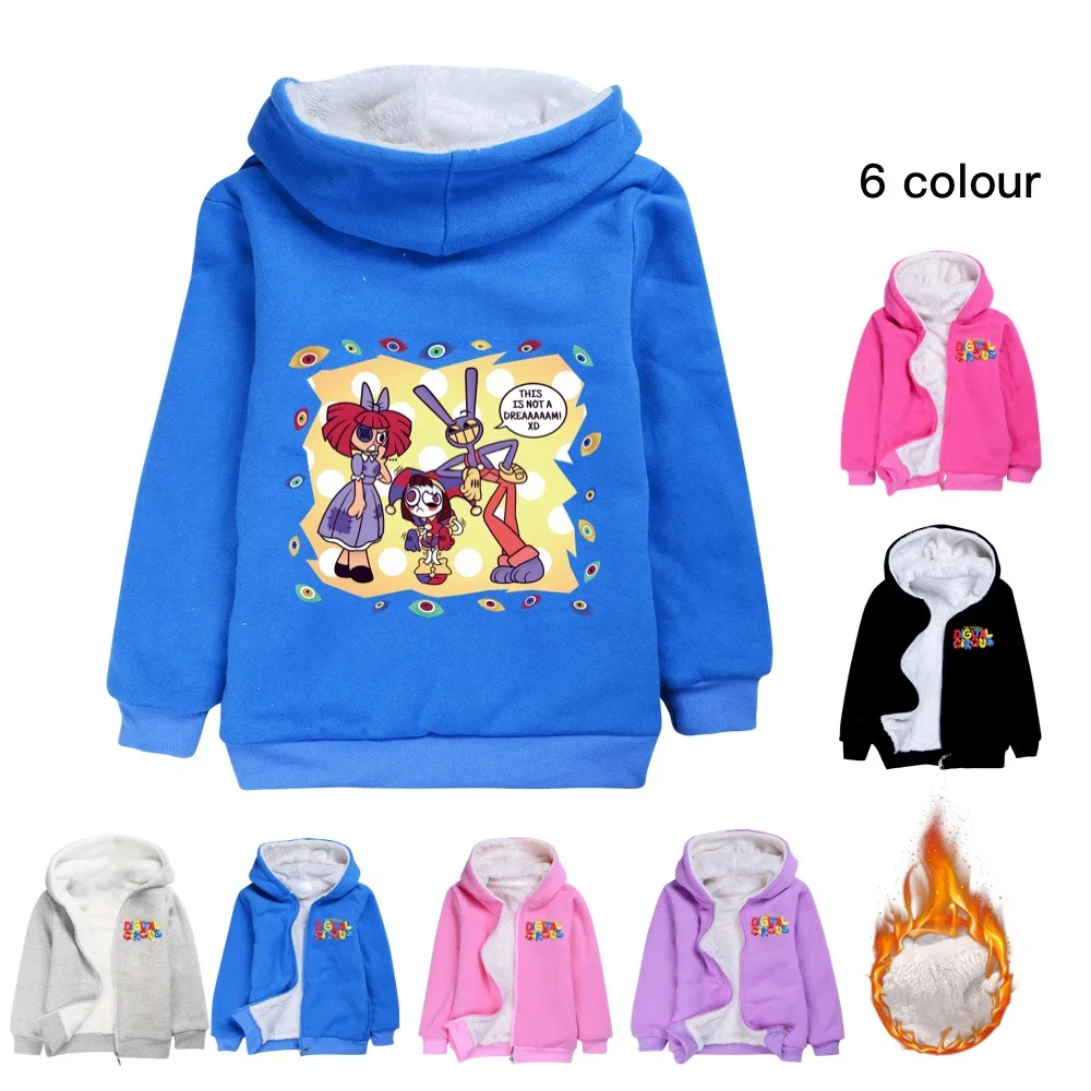 The Amazing Digital Circus Hoodie Kids Pomni Jax Clothes Baby Girls Winter Fleece Warm Coats Boys Pullovers Hoody Zipper Jackets
The Amazing Digital Circus Hoodie Kids Pomni Jax Clothes Baby Girls Winter Fleece Warm Coats Boys Pullovers Hoody Zipper Jackets