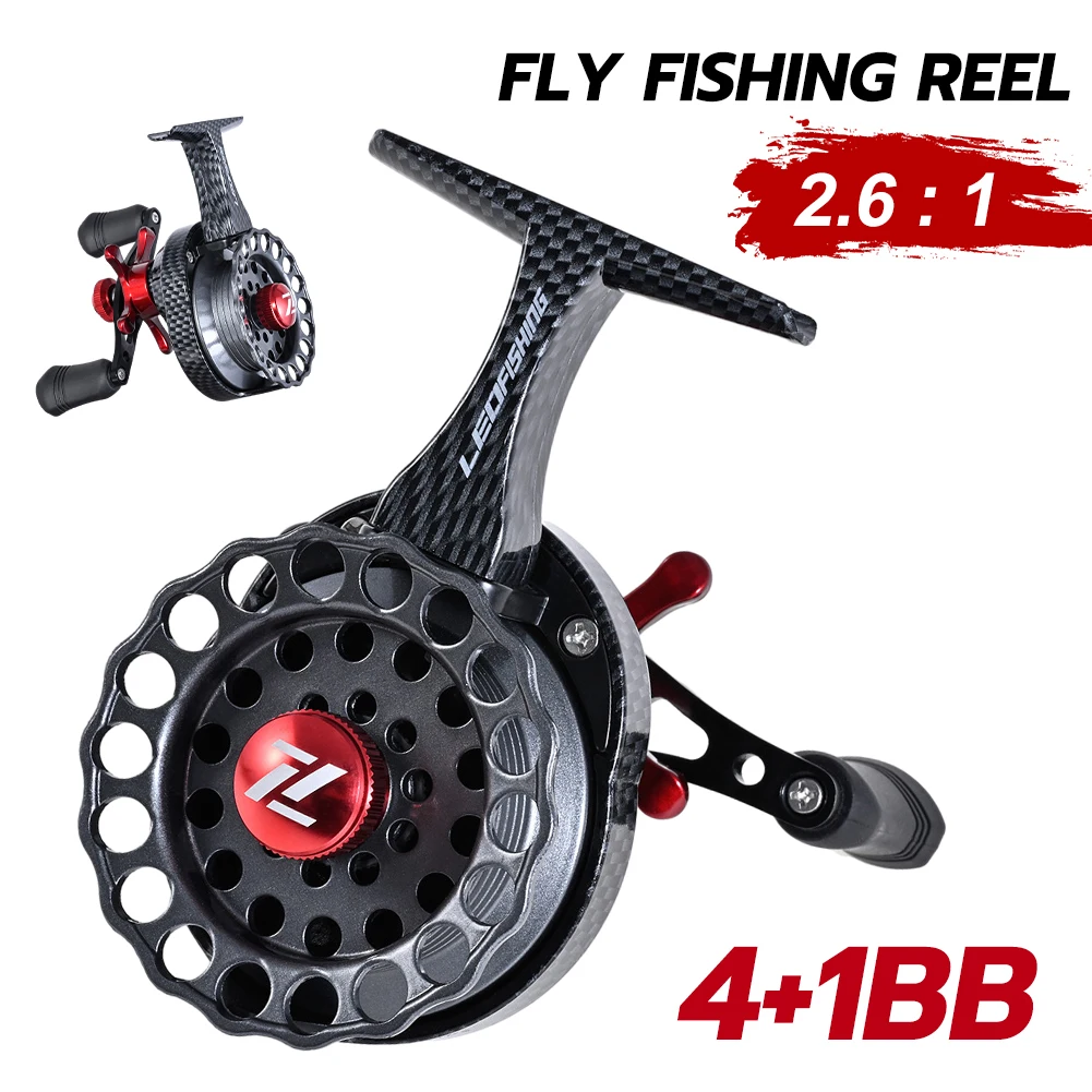 Fly Fishing Reel 4+1BB 2.6:1 Gear Ratio Left/Right Fishing Rods 18KG Max Drag Professional Spinning Ice Raft Reel Accessories
Fly Fishing Reel 4+1BB 2.6:1 Gear Ratio Left/Right Fishing Rods 18KG Max Drag Professional Spinning Ice Raft Reel Accessories