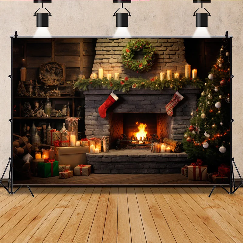 SHUOZHIKE Christmas Day Indoor Photography Backdrops Living Room Restaurant Exterior Wall Photo Studio Background Props QS-56
SHUOZHIKE Christmas Day Indoor Photography Backdrops Living Room Restaurant Exterior Wall Photo Studio Background Props QS-56