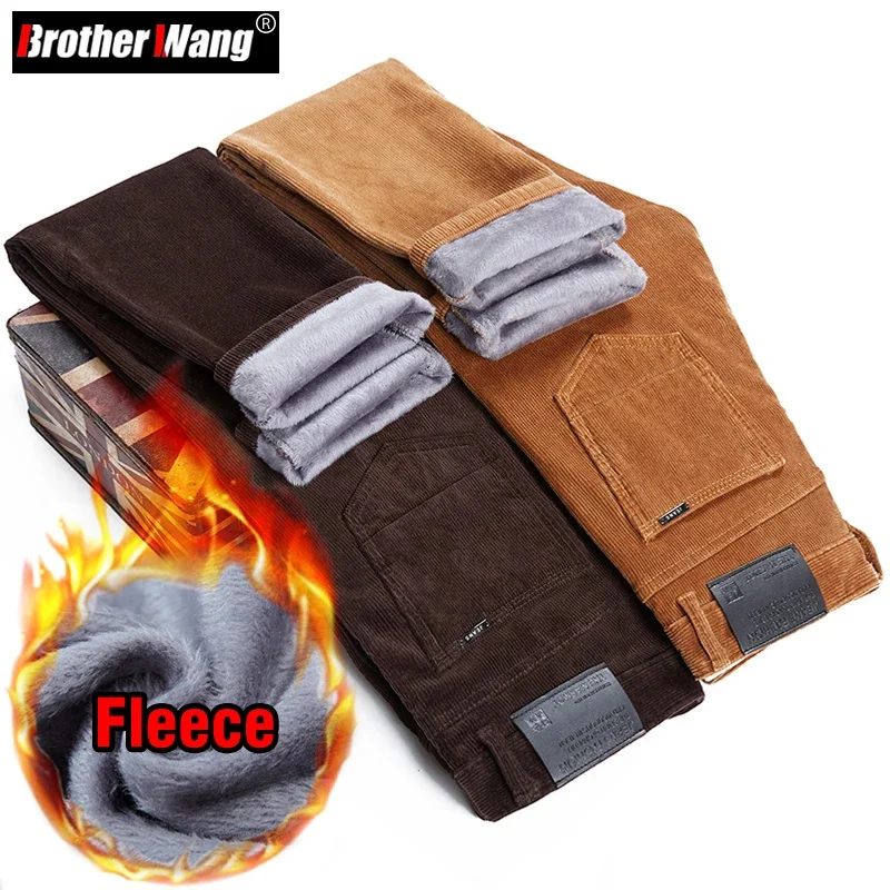 Colors 4 Winter Men's Warm Casual Pants Classic Style Fleece Thickened Corduroy Business Trousers Male Brand Clothing
Colors 4 Winter Men's Warm Casual Pants Classic Style Fleece Thickened Corduroy Business Trousers Male Brand Clothing