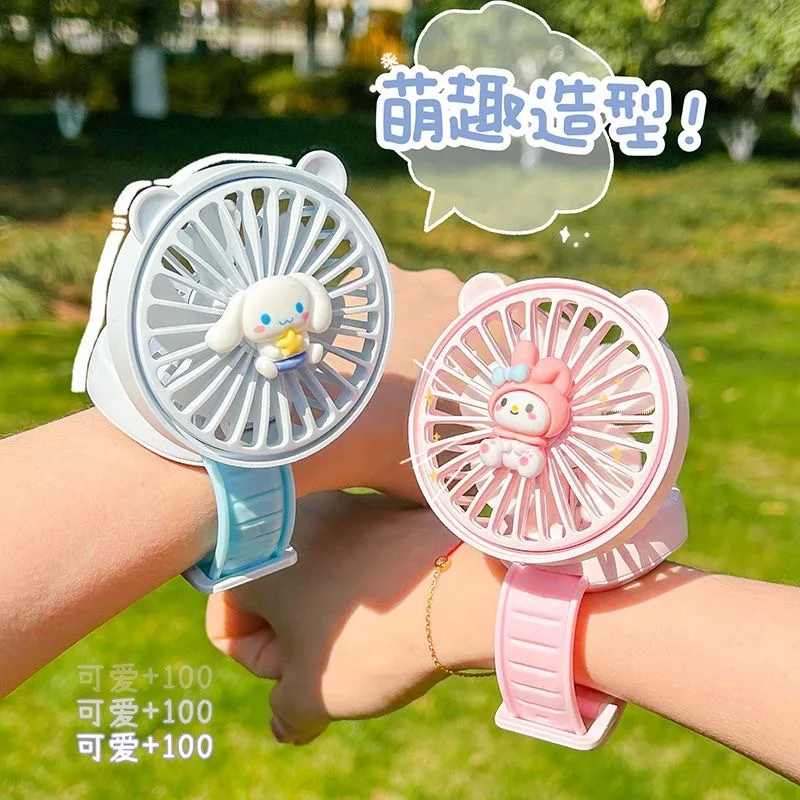 Sanrio Cinnamoroll Watch Fan Anime Cartoon Melody Pochacco Cute Usb Rechargeable Bracelet Silent Fan Birthday Gift for Children
Sanrio Cinnamoroll Watch Fan Anime Cartoon Melody Pochacco Cute Usb Rechargeable Bracelet Silent Fan Birthday Gift for Children