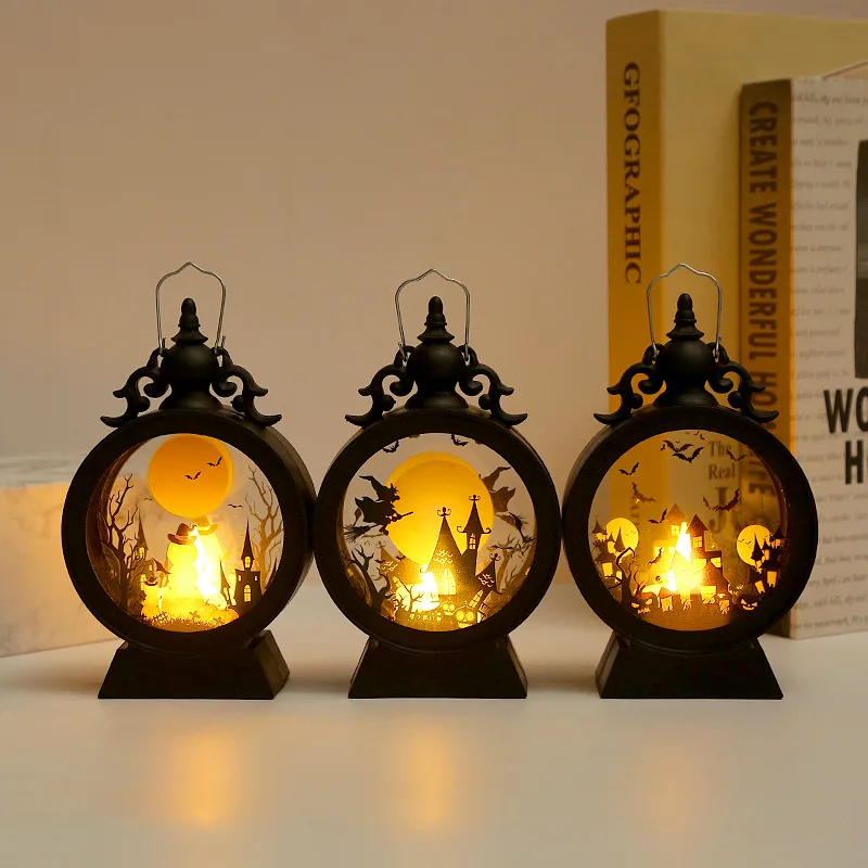 Halloween decorative wind lamp retro round portable horse lamp led electronic candle lamp atmosphere decoration
Halloween decorative wind lamp retro round portable horse lamp led electronic candle lamp atmosphere decoration