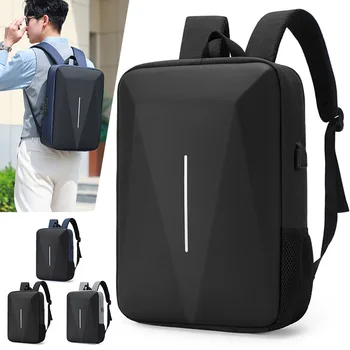 남성용 도난 방지 방수 비즈니스 백팩, 15.6 인치 노트북 가방, 대용량 USB 백팩, 남자 학교 백팩