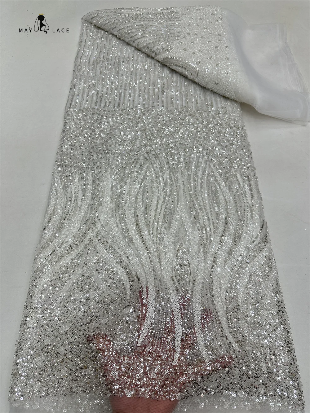 Luxury French Tulle Lace Fabric Sequins High Quality 2024 African Nigerian Groom Embroidery Mesh Lace Fabrics For Dress 5 Yards
Luxury French Tulle Lace Fabric Sequins High Quality 2024 African Nigerian Groom Embroidery Mesh Lace Fabrics For Dress 5 Yards