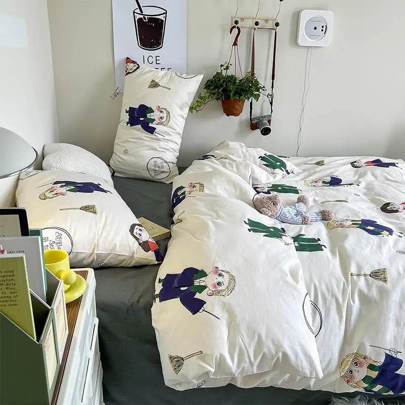 Hot 100% Cotton Printing Cartoon Deer Bedding Sets cotton Duvet Cover Bed Sheet Pillowcases Flatsheet Queen size Child Adult
Hot 100% Cotton Printing Cartoon Deer Bedding Sets cotton Duvet Cover Bed Sheet Pillowcases Flatsheet Queen size Child Adult