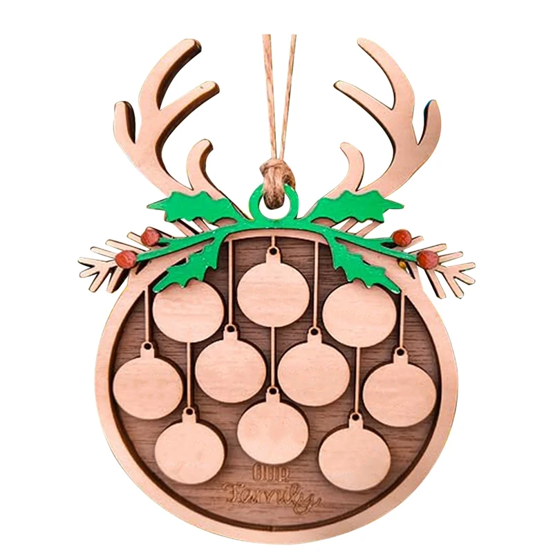 Personalized Christmas Ornaments Christmas Tree Decoration 10 Names Comes With A Rope High Guality (Antlers + Green Foliage)
Personalized Christmas Ornaments Christmas Tree Decoration 10 Names Comes With A Rope High Guality (Antlers + Green Foliage)