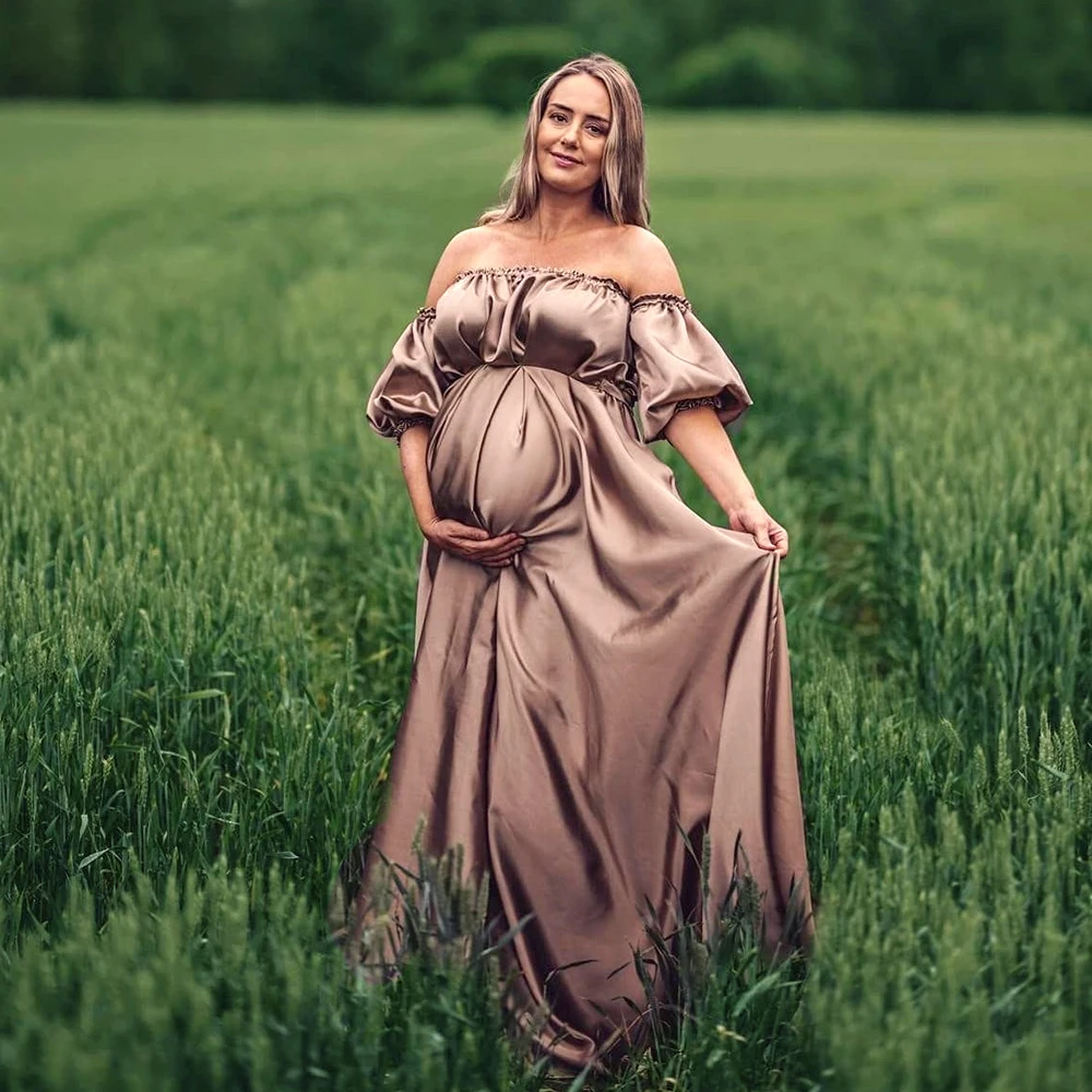 Maternity Free Size Gown Maxi for Photo Shoot Flying Satin Shoulderless Boho Baby Shower Long Train Dresses Photograpy Props
Maternity Free Size Gown Maxi for Photo Shoot Flying Satin Shoulderless Boho Baby Shower Long Train Dresses Photograpy Props