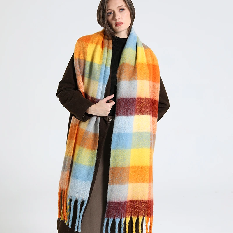 NEW Luxury Cashmere Women Plaid Scarf Winter Warm Shawl and Wrap Bandana Pashmina Long Tassel Female Foulard Thick Blanket 7 Mallzona S244a3c58b7db4af7b994e3768217a461Q NEW Luxury Cashmere Women Plaid Scarf Winter Warm Shawl and Wrap Bandana Pashmina Long Tassel Female Foulard Thick Blanket Mallzona
