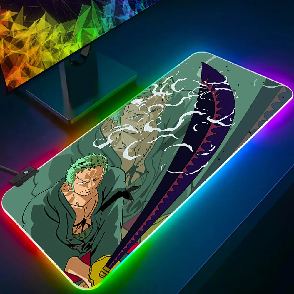 One Piece Zoro RGB Pc Gamer Keyboard Mouse Pad Mousepad LED Glowing Mouse Mats Rubber Gaming Computer Mausepad
One Piece Zoro RGB Pc Gamer Keyboard Mouse Pad Mousepad LED Glowing Mouse Mats Rubber Gaming Computer Mausepad