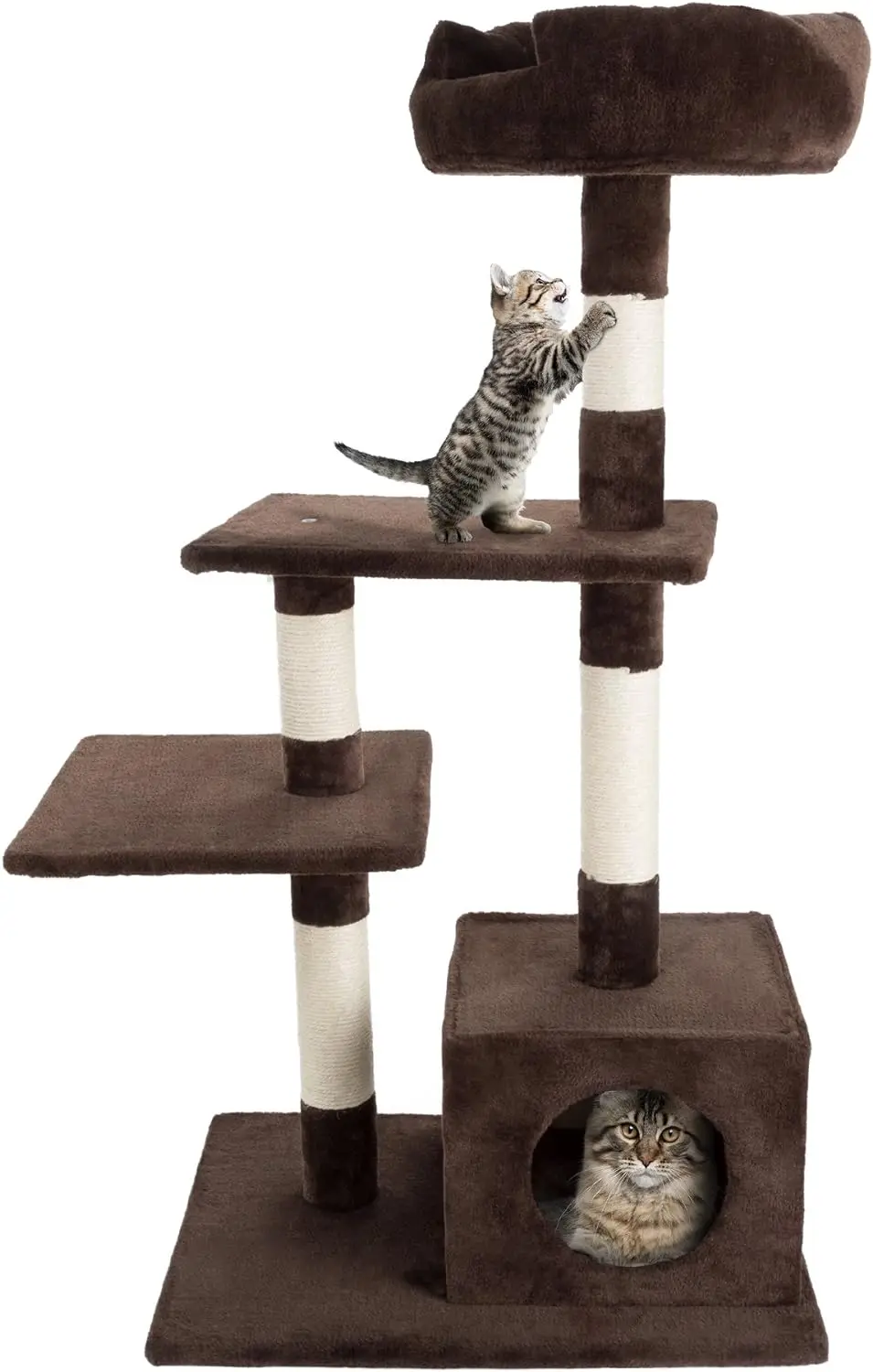 Tier Cat Tree- Plush Multi-Level Cat Tower with Sisal Scratching Posts, Perch Platforms, and Penthouse Condo for Cats and Kitten
Tier Cat Tree- Plush Multi-Level Cat Tower with Sisal Scratching Posts, Perch Platforms, and Penthouse Condo for Cats and Kitten
