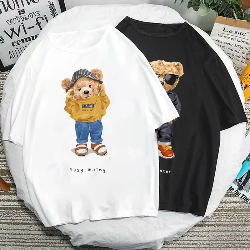 Мишка Тедди 2023 Kawaii хлопок Harajuku мультфильм Медведь принт Топы Женщины Мужчины Повседневная футболка унисекс Roupas Masculinas
Мишка Тедди 2023 Kawaii хлопок Harajuku мультфильм Медведь принт Топы Женщины Мужчины Повседневная футболка унисекс Roupas Masculinas