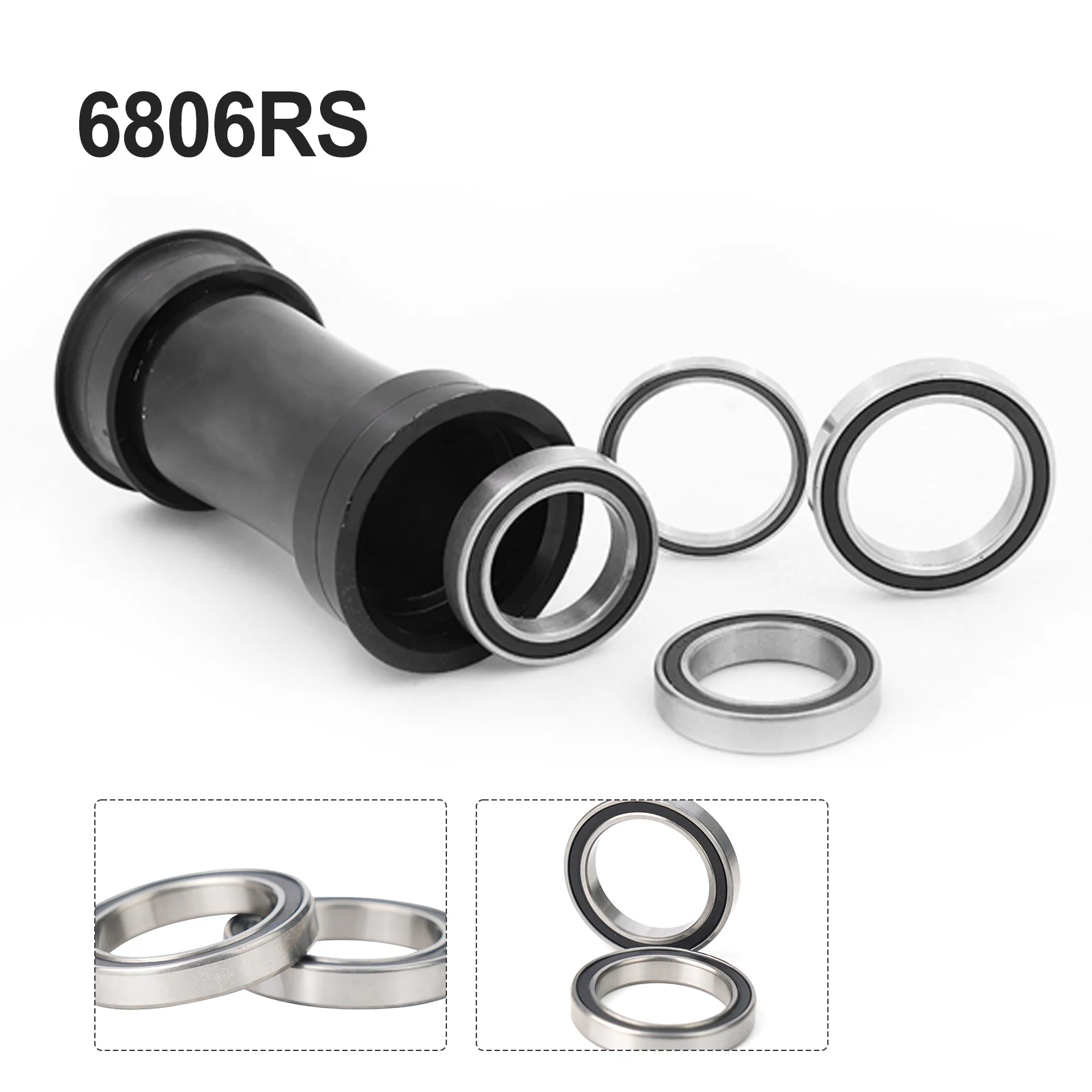 2pcs Bicycle Bottom Bracket Bearing 6806-2RS 30x42x7mm Compatible For FSA Ball Bearings Chromium Steel Direct Press Dust Seal
2pcs Bicycle Bottom Bracket Bearing 6806-2RS 30x42x7mm Compatible For FSA Ball Bearings Chromium Steel Direct Press Dust Seal
