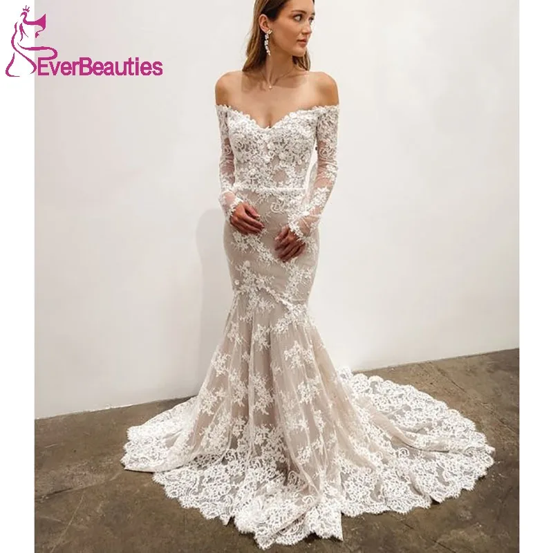 Lace Wedding Dresses Vestidos De Novia Long Sleeves Robe De Mariee Mermaid Beach Bride Dress 2023 Off Shoulder Wedding Gown
Lace Wedding Dresses Vestidos De Novia Long Sleeves Robe De Mariee Mermaid Beach Bride Dress 2023 Off Shoulder Wedding Gown