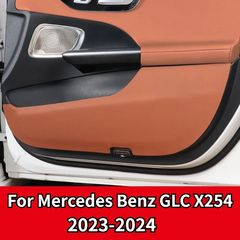 For Mercedes Benz GLC X254 2023-2024 Leather Car Door Anti-Kick Pritective Anti-Dirty Pad Trim Sticker Car Accessories For Benz 
For Mercedes Benz GLC X254 2023-2024 Leather Car Door Anti-Kick Pritective Anti-Dirty Pad Trim Sticker Car Accessories For Benz