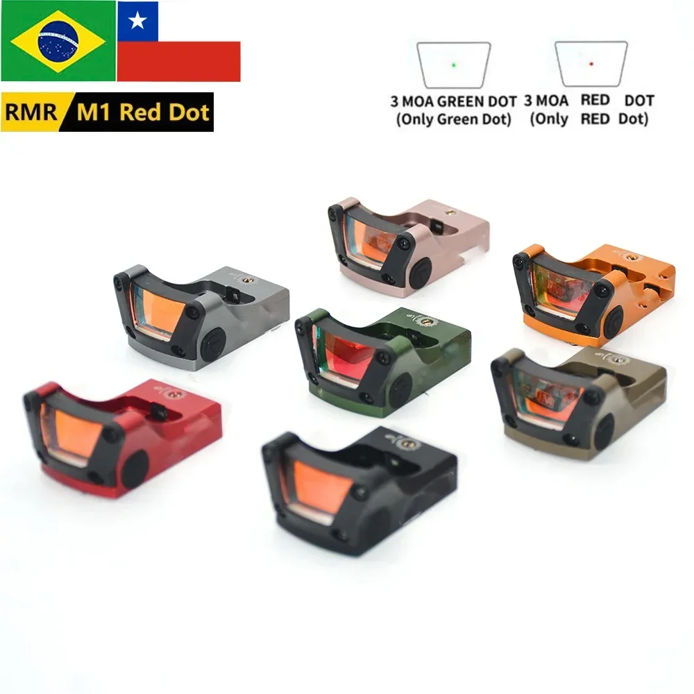 M1 Red&Green Dot Sight 3MOA Mini RMR Reflex Hunting Rifle Scope for Airsoft Pistol with Glock Mount Riflescope for Hunting
M1 Red&Green Dot Sight 3MOA Mini RMR Reflex Hunting Rifle Scope for Airsoft Pistol with Glock Mount Riflescope for Hunting