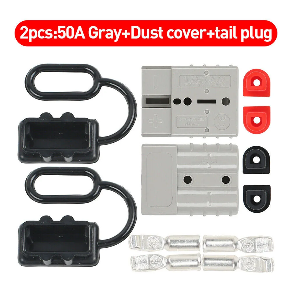 2pcs For Anderson Plug Cable Terminal Battery Power Connector And Cover 50AMP 600V Plug Protective Cover Terminal Line Plug
2pcs For Anderson Plug Cable Terminal Battery Power Connector And Cover 50AMP 600V Plug Protective Cover Terminal Line Plug