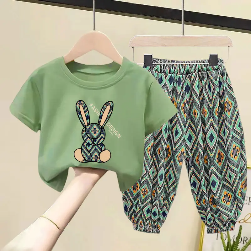 Summer Cotton Children Clothing Set Boy Girl Clothes Suit Baby Sets Tshirt + Pants 2 Piece Toddler Loungewear Soft Tracksuit
Summer Cotton Children Clothing Set Boy Girl Clothes Suit Baby Sets Tshirt + Pants 2 Piece Toddler Loungewear Soft Tracksuit