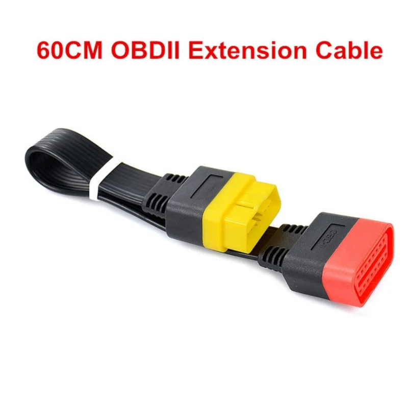 

Кабель-удлинитель OBDII, 16 контактов, штекер-гнездо, 36 см/60 см, для Thinkdiag Easydiag BD2, 16-контактный диагностический кабель ELM327 OBD2
