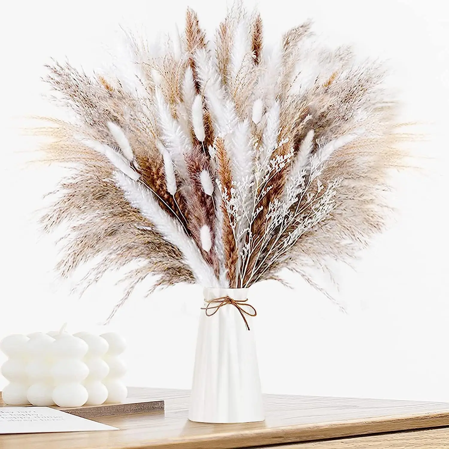 60pcs Pampas Grass Home Decor Natural Dried Flowers Bunny Tails DIY Boho Wedding Arch Arrangement Farmhouse Bathroom Decoration
60pcs Pampas Grass Home Decor Natural Dried Flowers Bunny Tails DIY Boho Wedding Arch Arrangement Farmhouse Bathroom Decoration