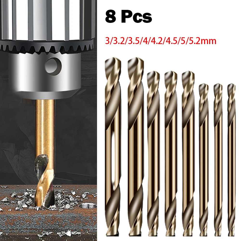 Straight Shank Drill Hand Tool Accessories Drill Bits 8pcs Double Head High Speed Steel For 304 Stainless Steel
Straight Shank Drill Hand Tool Accessories Drill Bits 8pcs Double Head High Speed Steel For 304 Stainless Steel