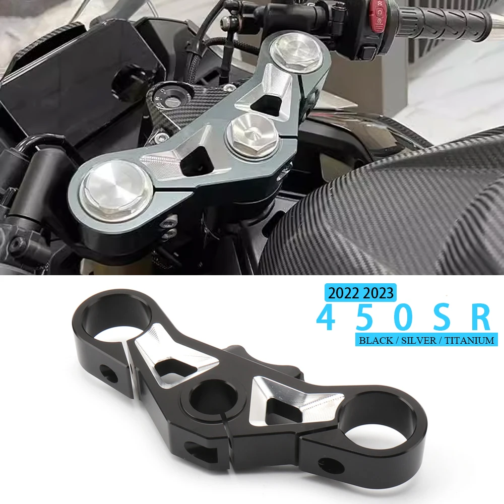 

Motorcycle Modified Accessories Steering Column Fixed Aluminum Samsung Upper Connecting Plate For CFMOTO 450SR 450 SR 2022 2023