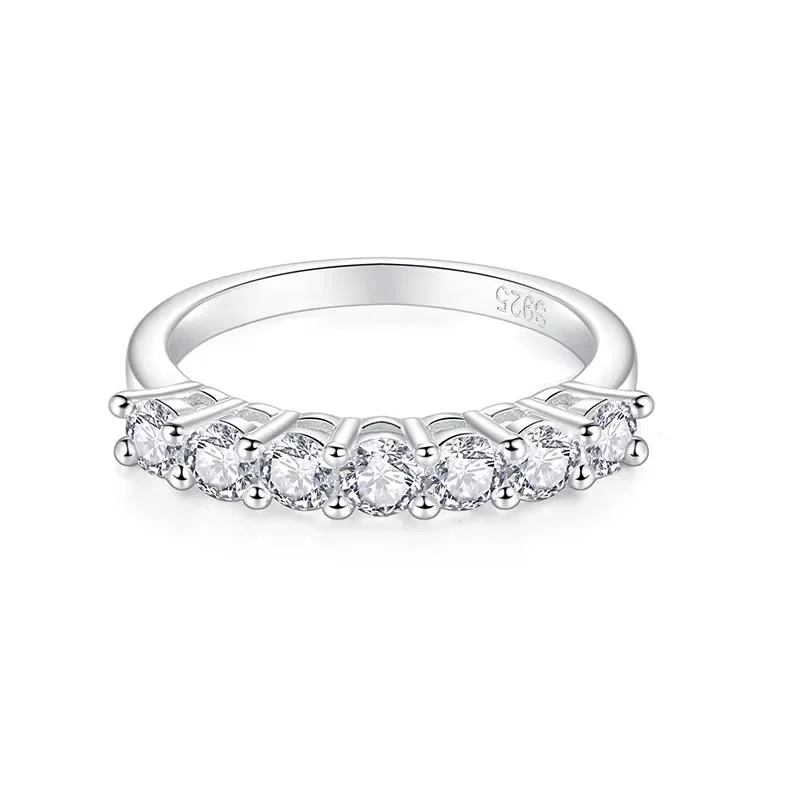 

Бриллиантовое кольцо с муассанитом 3,0 мм, серебро 925 пробы, обручальное кольцо, драгоценные ювелирные изделия, Женское кольцо, подарки для женщин