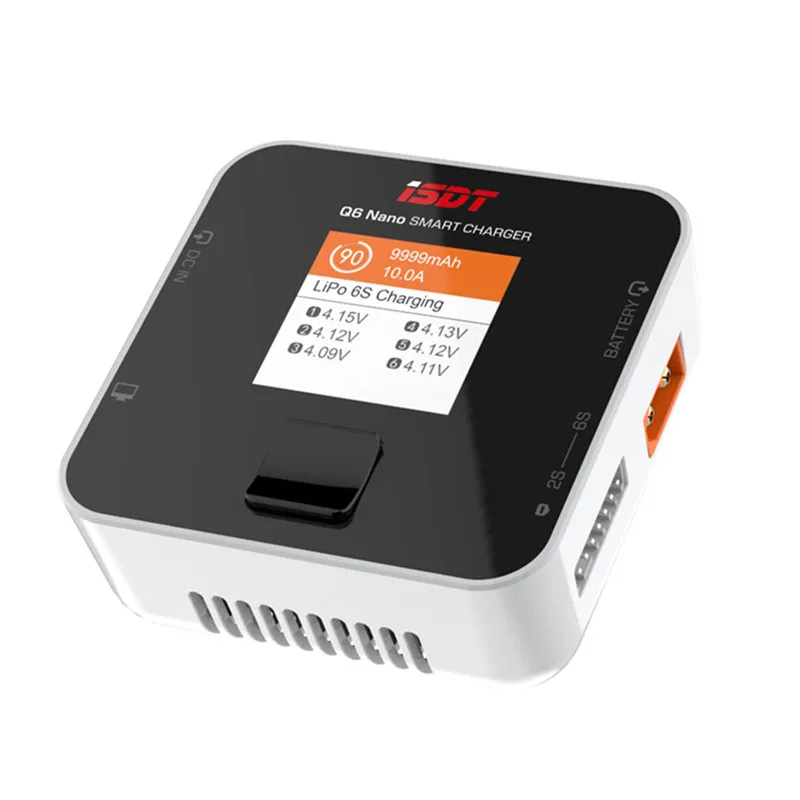 Красочное карманное зарядное устройство ISDT Q6 Nano BattGo 200 Вт 8A для 2S - 6S Smart Digital Lipo Battery Fpv RC
Красочное карманное зарядное устройство ISDT Q6 Nano BattGo 200 Вт 8A для 2S - 6S Smart Digital Lipo Battery Fpv RC