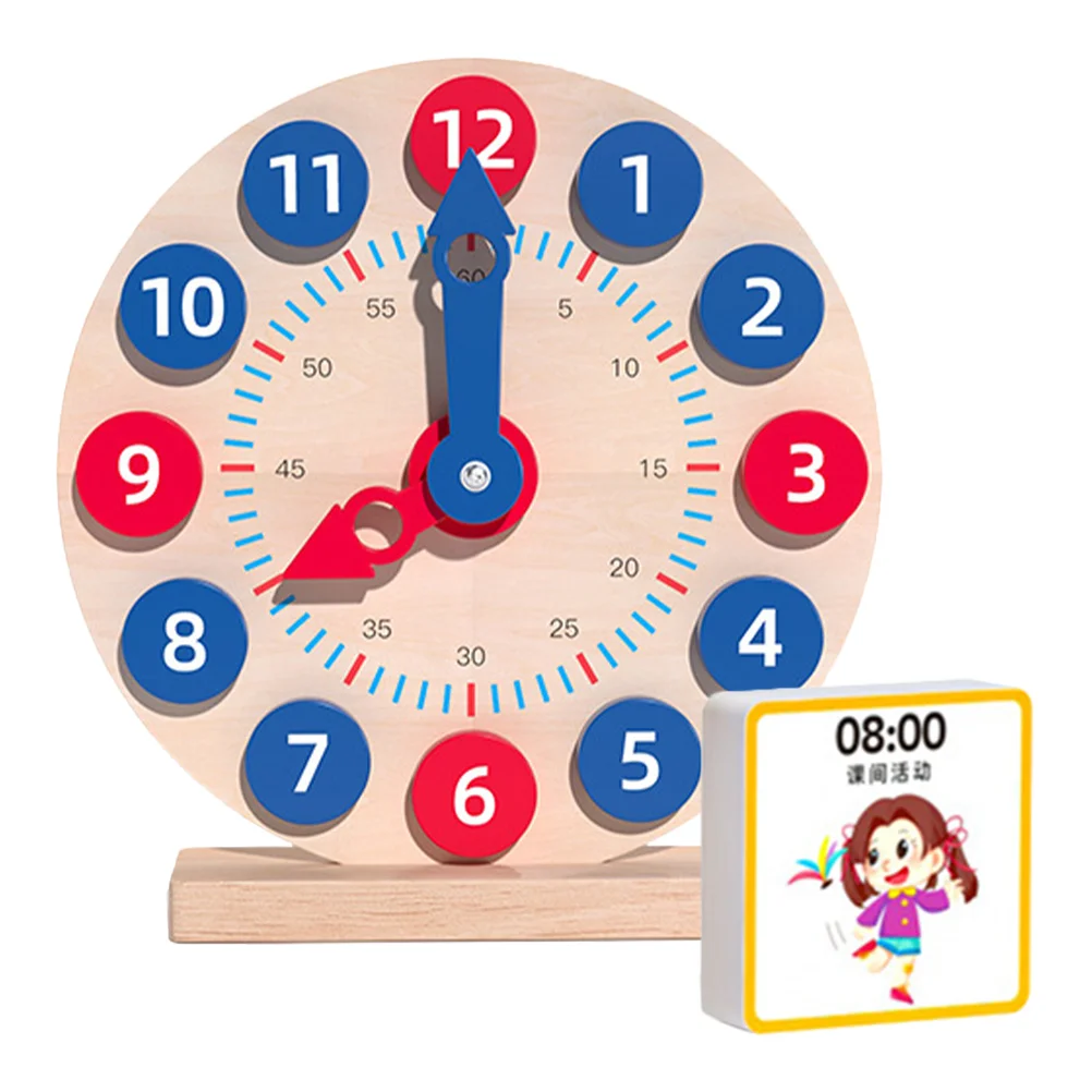 Children Learning Clock Kids Teaching Toy Portable Time for Simulated Wooden Educational Small
Children Learning Clock Kids Teaching Toy Portable Time for Simulated Wooden Educational Small