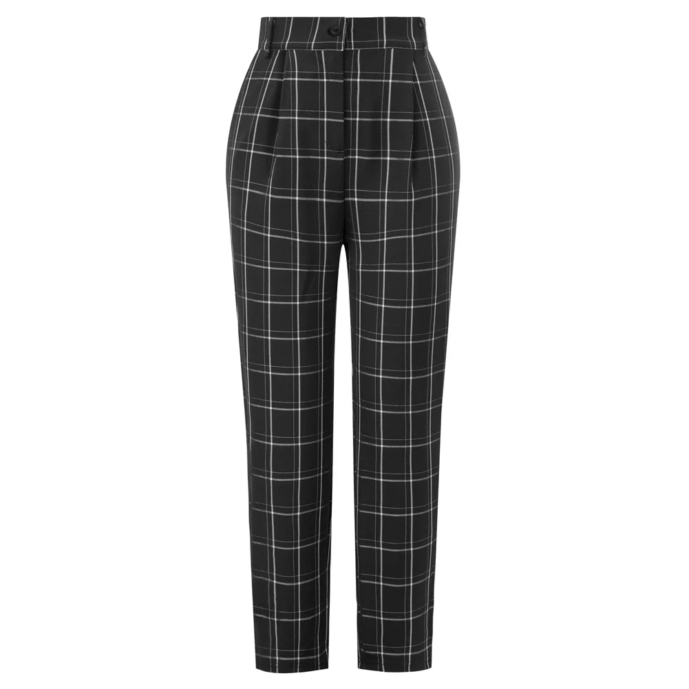 GK Women Skinny Plaid Pants Ankle Length Pants Capri With Pockets OL Elastic Waist Joggers Stretchy Trousers Bottoms
GK Women Skinny Plaid Pants Ankle Length Pants Capri With Pockets OL Elastic Waist Joggers Stretchy Trousers Bottoms
