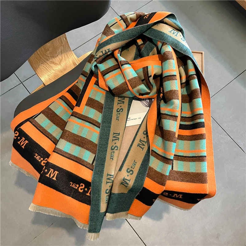 Warm Winter Shawl Cashmere Scarf for Women Luxury Thich Blanket Pashmina Neckerchief Headband Female Head Wrap Poncho Bufanda
Warm Winter Shawl Cashmere Scarf for Women Luxury Thich Blanket Pashmina Neckerchief Headband Female Head Wrap Poncho Bufanda