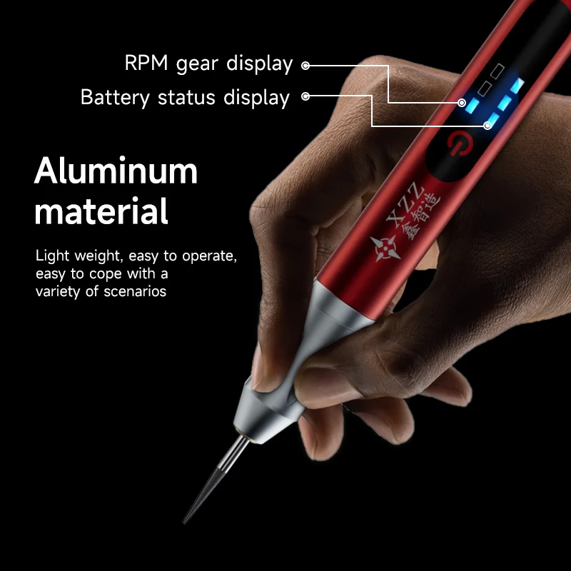 

XZZ-Z1 Speed Adjustable Engraver Electric Grinding Pen Intelligent Charging Grinder Engraving Carving Pen for Phone Rpair Tools