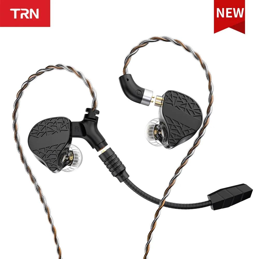 

TRN Mars Vibration Unit + Dynamic + Balanced Armature Hybrid HiFi In-Ear Monitors Wired Earphone DJ Monitors Headset