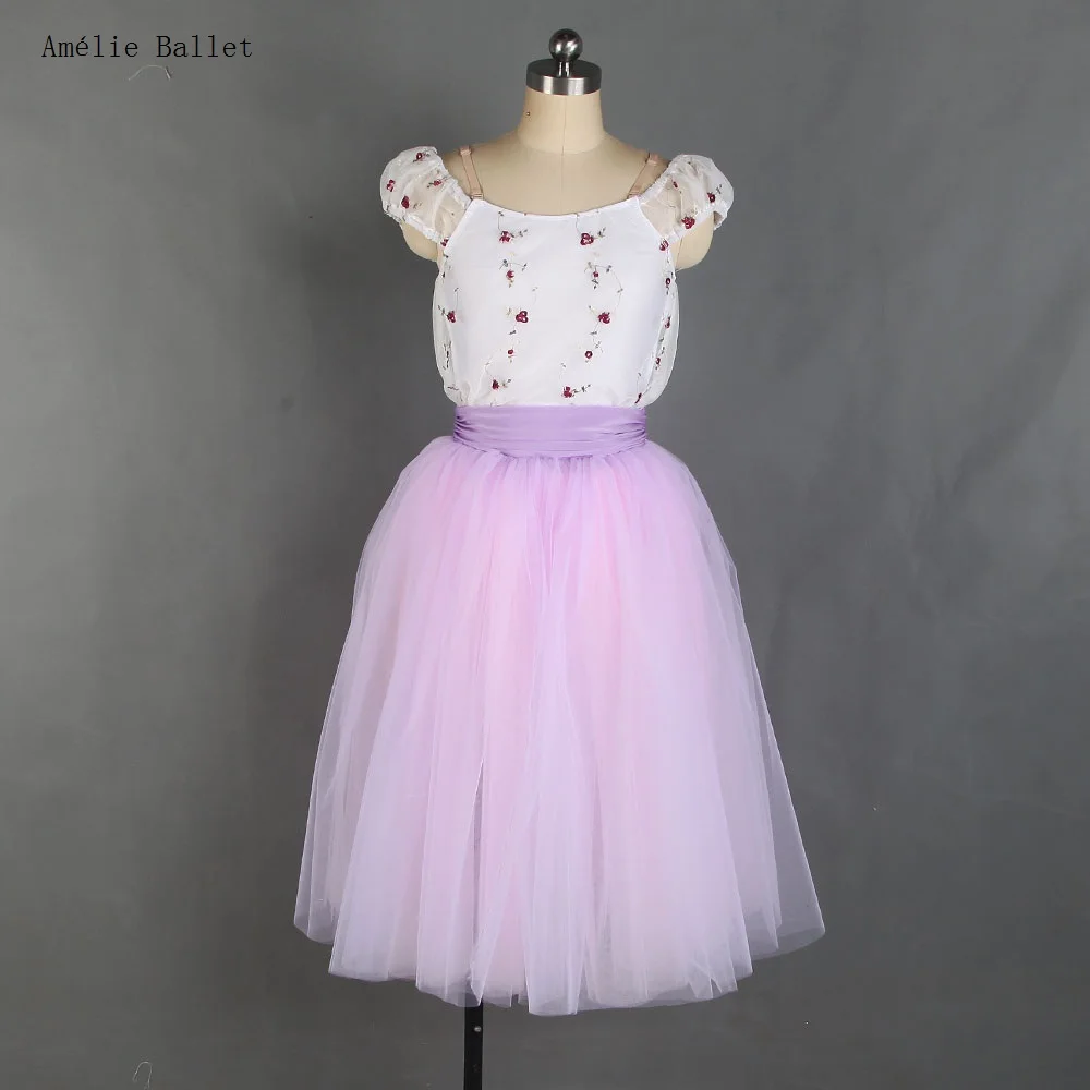 21245 White Spandex Leotard Attached Light Purple Soft Tulle Romantic Length Tutu for Girls&Women Ballet Performance Dance Wear
21245 White Spandex Leotard Attached Light Purple Soft Tulle Romantic Length Tutu for Girls&Women Ballet Performance Dance Wear