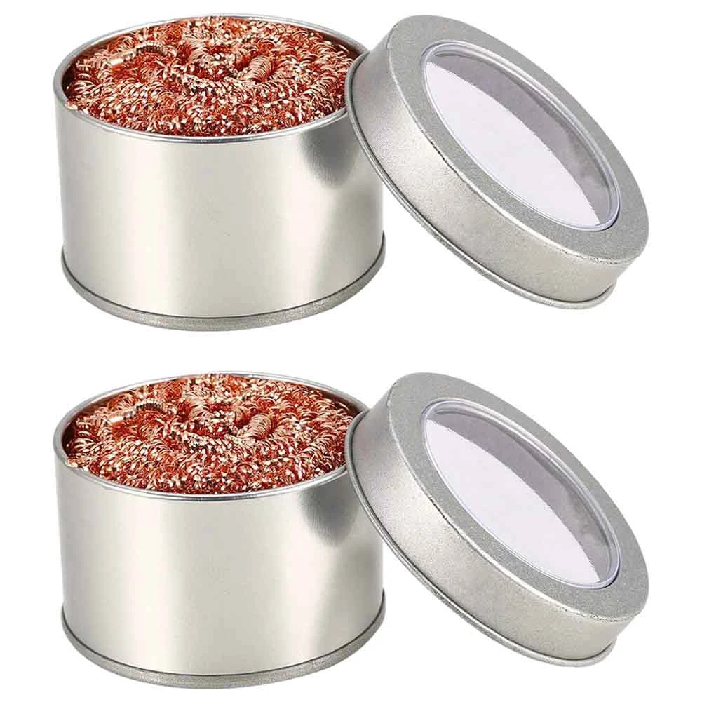 Copper Wire Cleaner 2PCS Soldering Iron Cleaning Ball Remove Solder Easily Harmless to Welding Head Ideal for Solder Removal
Copper Wire Cleaner 2PCS Soldering Iron Cleaning Ball Remove Solder Easily Harmless to Welding Head Ideal for Solder Removal