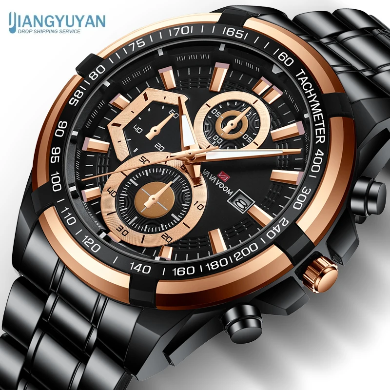 

New Watches Men Top Brand Luxury Fashion&Casual Quartz Male Wristwatches Classic Analog Sports Steel Band Clock Relojes 2023