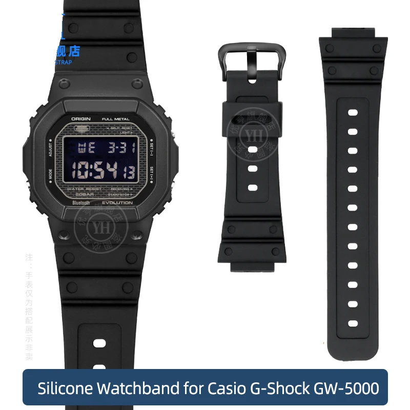 16mm Silicone Watchband for Casio G-Shock GW-5000,GLS-5600,GW-M5610,G-5600,GW-B5600,GLX-5600,GB-5600 Series Bracelet Strap Band
16mm Silicone Watchband for Casio G-Shock GW-5000,GLS-5600,GW-M5610,G-5600,GW-B5600,GLX-5600,GB-5600 Series Bracelet Strap Band