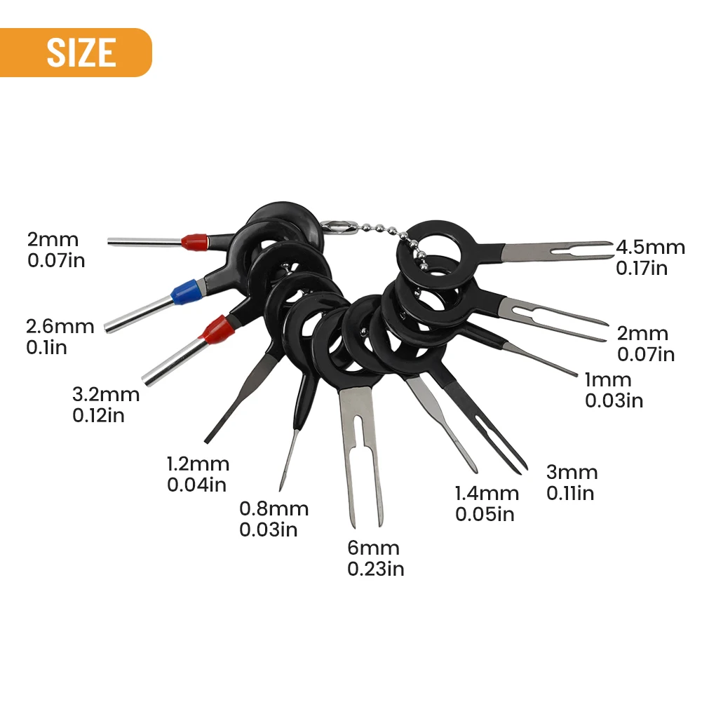 Puller Tool Removal Tool 11pcs/set Accessories Aluminum Car Extractor Parts Wire Terminal Wiring Connector Pin
Puller Tool Removal Tool 11pcs/set Accessories Aluminum Car Extractor Parts Wire Terminal Wiring Connector Pin