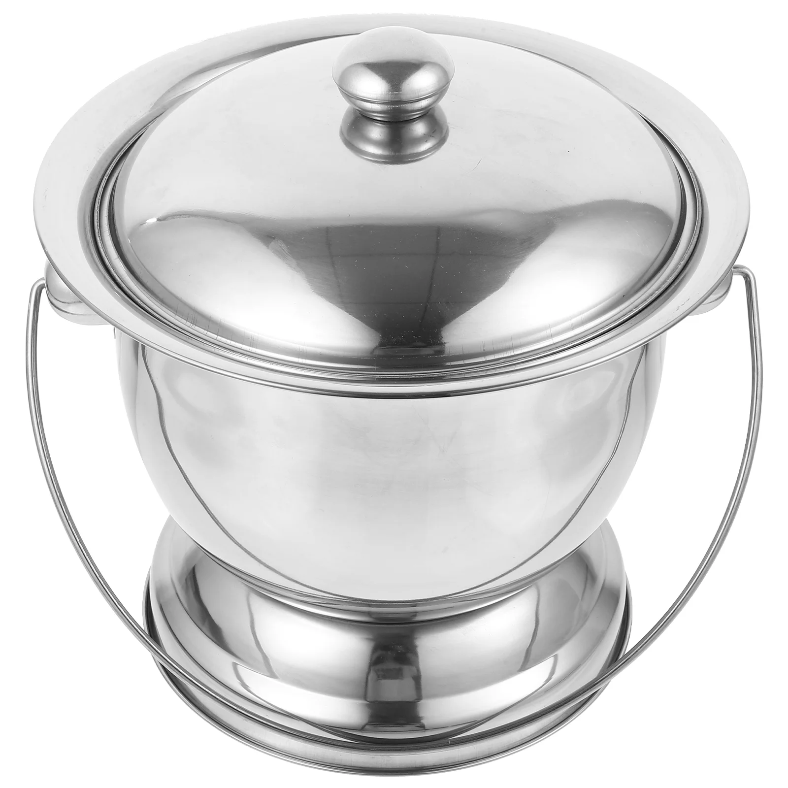 

Stainless Steel Urine Bucket Urinal Spittoon Chamber Pot for Bedroom Portable Toilet Elderly Pee Bottle Pots