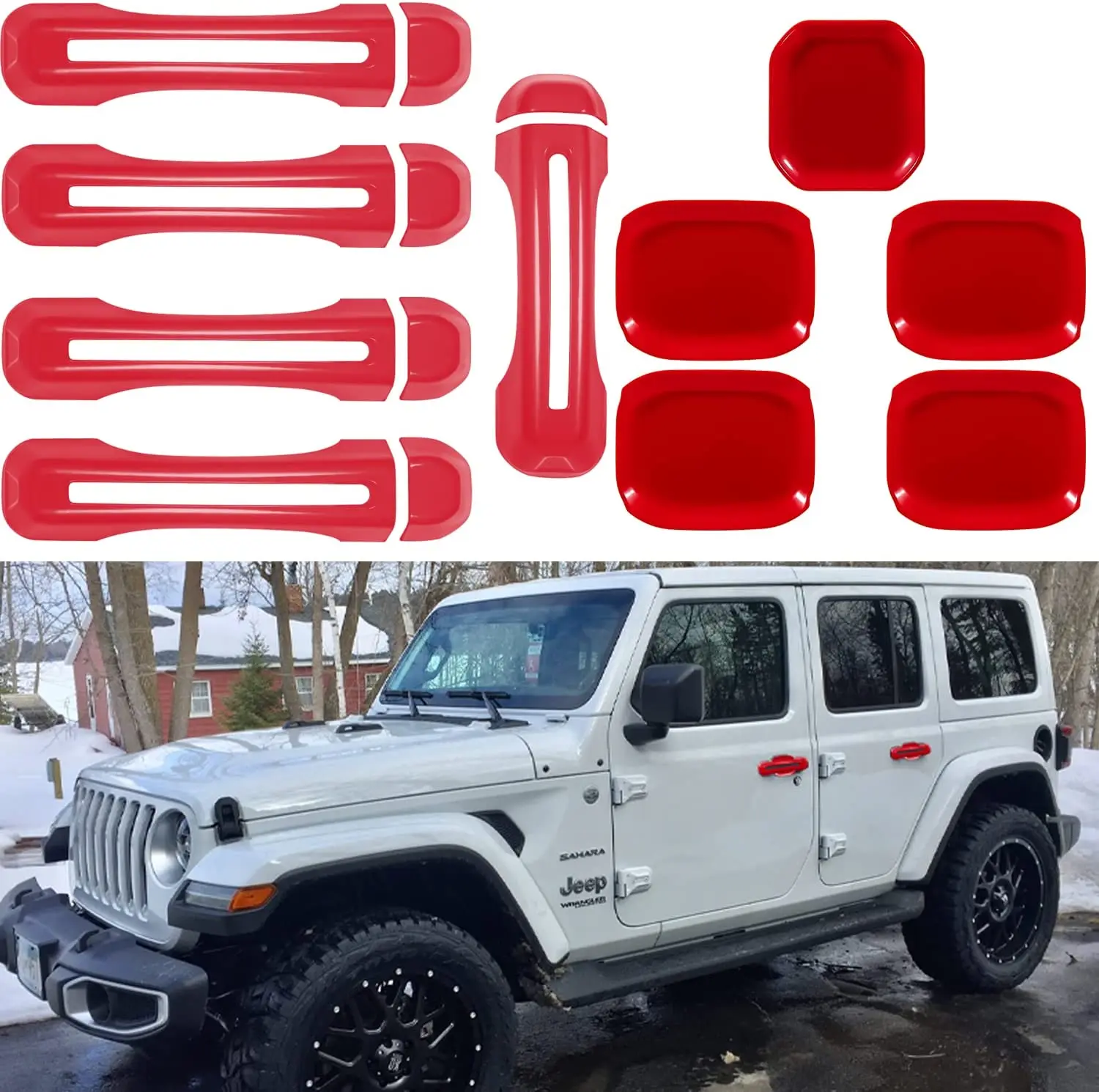 Door Handle Bowl Cover Trim and Door Handle Tailgate Handle Cover Decoration for 2018 2019 2020 2021 -Jeep -Wrangler JL JLU
Door Handle Bowl Cover Trim and Door Handle Tailgate Handle Cover Decoration for 2018 2019 2020 2021 -Jeep -Wrangler JL JLU