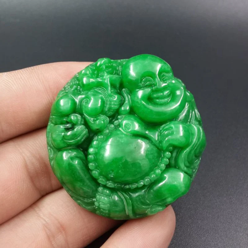 Factory Supply Generation Dry Green Iron Dragon Sheng Jade Buddha Statue Pendant Green Jade Maitreya Buddha Jade Pendant Jade Pe
Factory Supply Generation Dry Green Iron Dragon Sheng Jade Buddha Statue Pendant Green Jade Maitreya Buddha Jade Pendant Jade Pe