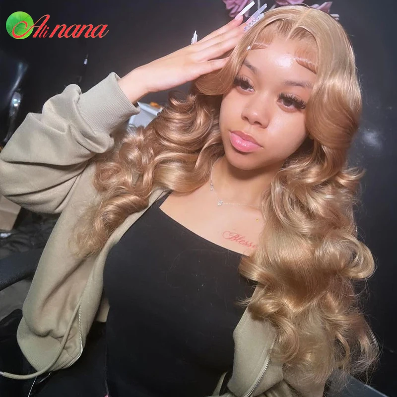

13X4 Lace Frontal Wig Glueless Body Wave Pre-Plucked Beige Ash Blonde Colored 13X6 Lace Front Wigs Human Hair For Black Women