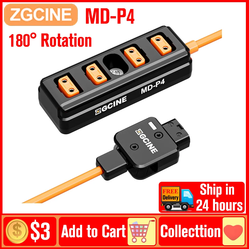 ZGCINE MD-P4 D-Tap to 4 D-Tap одна точка четыре сплиттер адаптер кабель Поддержка вращение на 180 °
ZGCINE MD-P4 D-Tap to 4 D-Tap одна точка четыре сплиттер адаптер кабель Поддержка вращение на 180 °