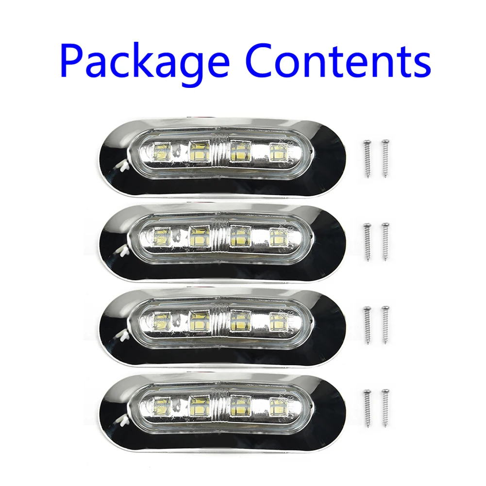 4x Marine Boat LED Courtesy Lights Cabin Deck Walkway Stair Light White 12V -24V Boat Navigation Light Interior Light Side Light
4x Marine Boat LED Courtesy Lights Cabin Deck Walkway Stair Light White 12V -24V Boat Navigation Light Interior Light Side Light