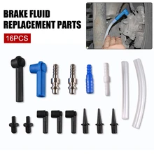 16Pcs Brake Oil Exchange Tool Replacement Machine Parts Adapters Brake Fluid Joint Rubber Head Extraction Tool Oil Pumping Pipe
16Pcs Brake Oil Exchange Tool Replacement Machine Parts Adapters Brake Fluid Joint Rubber Head Extraction Tool Oil Pumping Pipe